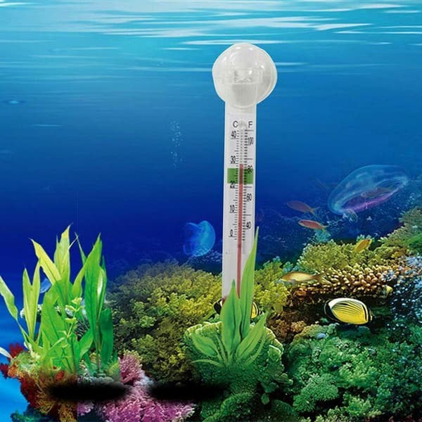 Fuld 4 stk. Akvarium Sugekop Termometer Akvarium Termometer Patch Akvarium Sugekop Termometer