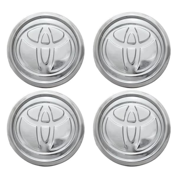 4-pack - Toyota Hubcaps / Wheel Hub Emblems - B 75 57mm - Silver