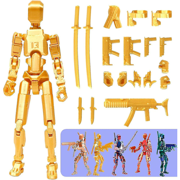 T13 Actionfigur - 3D-tryckt Titan 13 Multi-leddad Nova Actionfigur