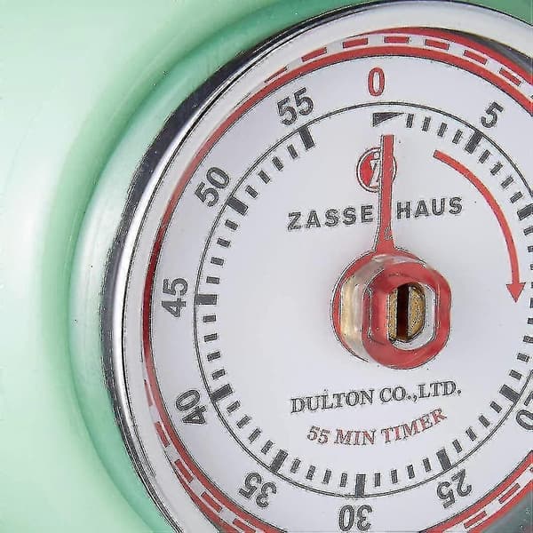 Magnetisk Retro Köksklocka, Klassisk Mekanisk Matlagningstimer (röd) Mint Green