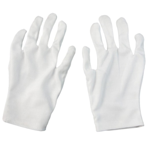Valkoiset hanskat miehille Parade Gloves Valkoiset hanskat Taikuritarjoilijalle White