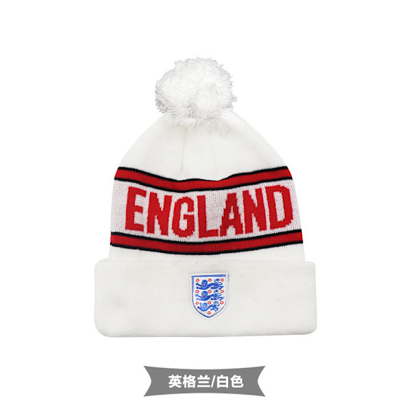 Gos- Fotballhette Club Warm Hat England hvit