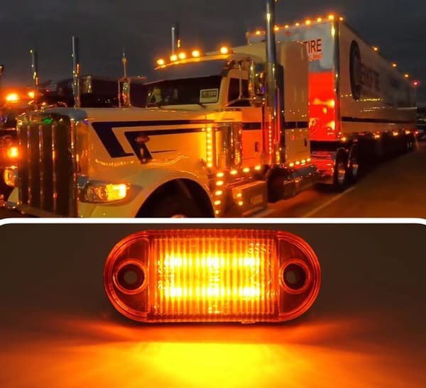 10 st 6 LED Lastbilssläp Fram och Bak LED Sidomarkeringsljus