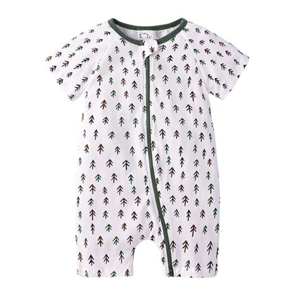 2023 Unisex Babyklær for Nyfødte - Korte Ermer, Romper, Myk Bomullsstoff, Baby-Pyjamas, Body Suit 2 EU: 9-12m