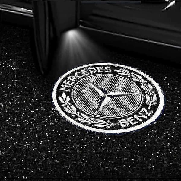 2x Bildør LED-projektor for Mercedes Benz GLS/GLC/GLB/GLA/A/B/C/E - Lucky_b Egendefinert Logolys 5