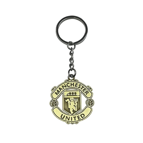 Fotbollslag emblem nyckelring i brons Real Madrid Barcelona Inter Milan AC Juventus Paris Chelsea souvenir