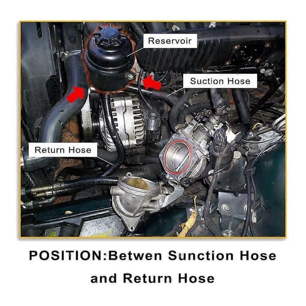 Ohjaustehostimen pumpun nestesäiliö BMW E36 E38 E39 E60 E63 E46 323I 325I 325Xi 328I 330I 1997-2006