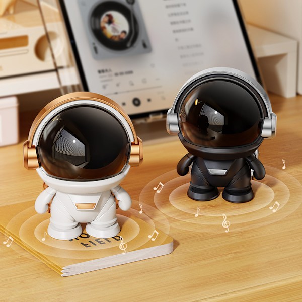 Astronautti langaton Bluetooth-kaiutin AI älykäs ulkoinen subwoofer työpöydän luovat koristeet lahjat