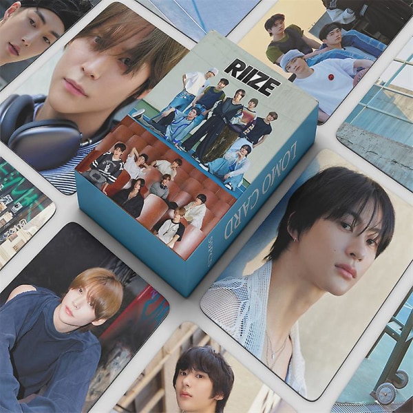 55st/ set Riize - Get A Guitars Debut Album Small Card Lomo Card Sohee Support Fan Collection Present Vykort Fotokort Kpop MM-55pcs-RIIZE