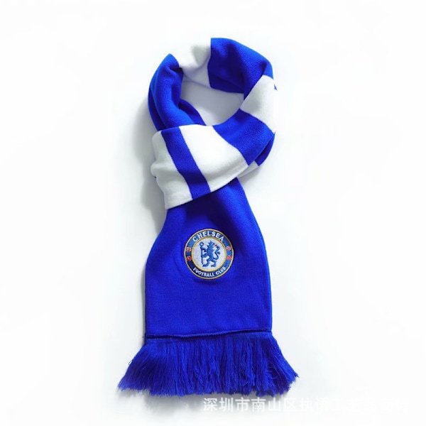 Paris AC Real Madrid Chelsea Juventus Arsenal knitted embroidered ball logo scarf fans tassel scarf for warmth