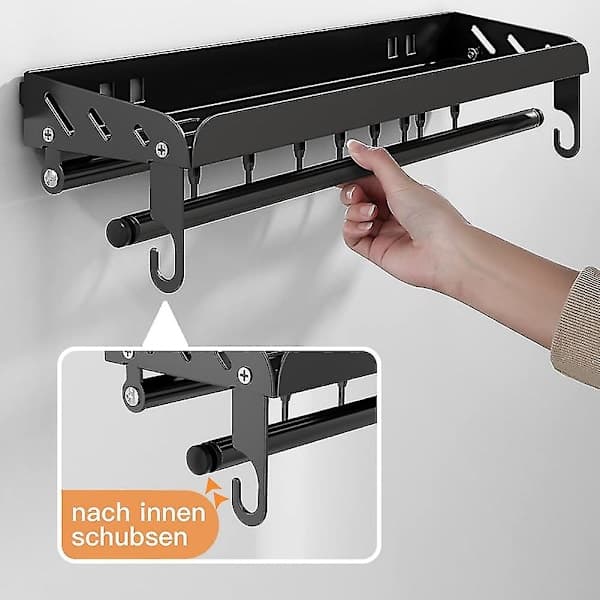Spice Rack Wall, Kitchen Holder, Kitchen Shelf Wall for Spices, Wall Mounted Spice Rack for Bathroom