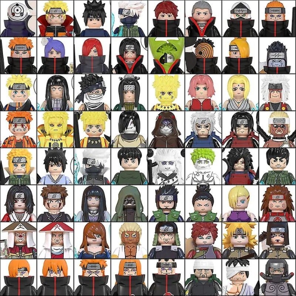 Otwoo Wm6112 minitoimintahahmot Sasuke Kakashi Akatsuki palikat Rakennuspalikat Anime Sarjakuva Naruto Minihahmot Lasten Joululahjat KDL809