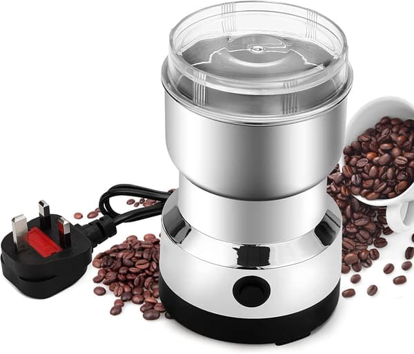 Elektrisk kaffekværn, Multifunktionel krydderikværn, Rustfri stålkvern til korn, nødder, krydderier, kaffebønner-XF28-