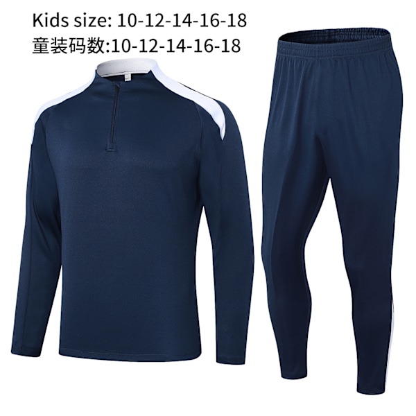 Ny Paris Frankrike Portugal Mbappe Messi langermet treningsdress fotballuniform dress ytterjakke barneklær 39 18