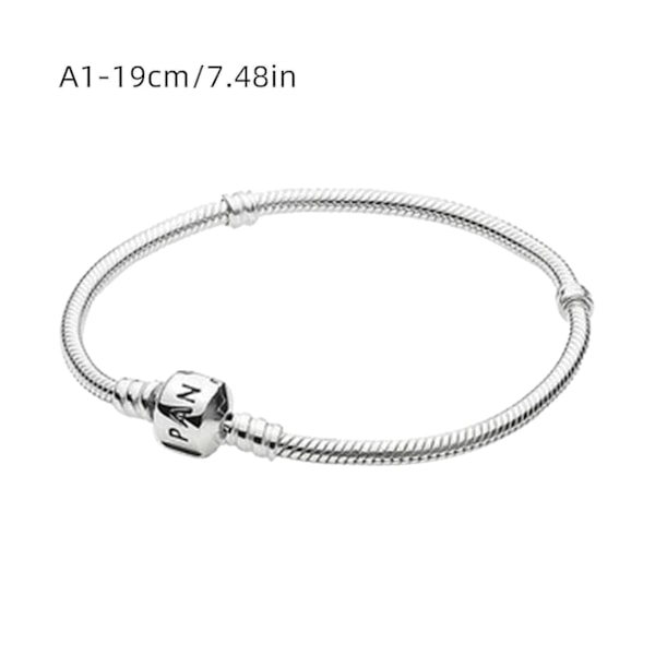 Pandora Slangearmbånd med Cylinderspænde og Sterlingsølv, 50% Rabat a1 19cm