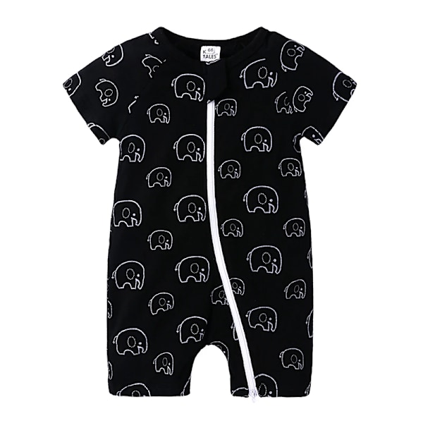 2023 Unisex Babyklær for Nyfødte - Korte Ermer, Romper, Myk Bomullsstoff, Baby-Pyjamas, Body Suit 5 EU: 3-6m