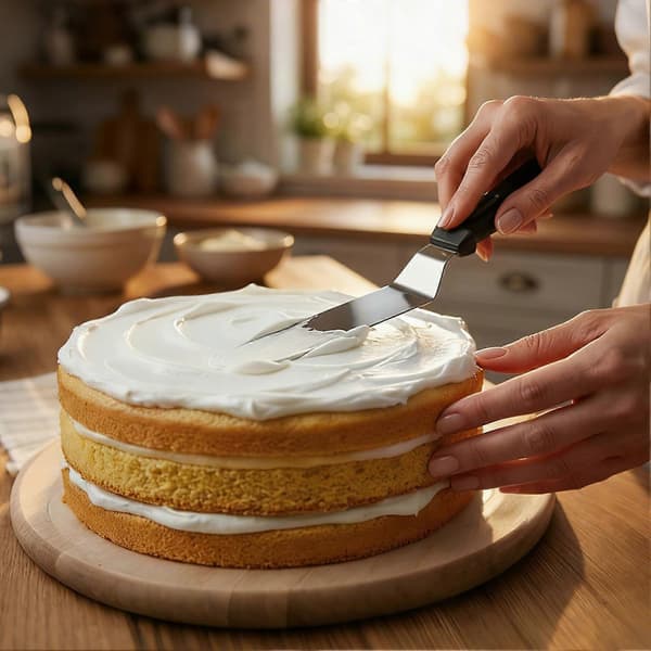 Bagespatel i rustfrit stål – 3 størrelser – til glasur og udjævning 3pcs