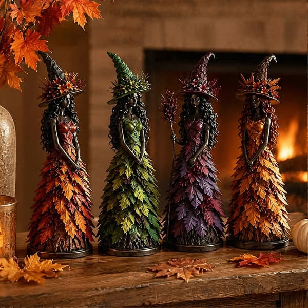 Halloween Heksepynt - Elegant Håndværk - til Vinduesbord Midtpunkt 12Inch D