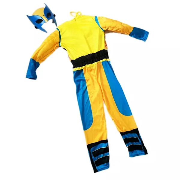 Wolverine Halloween-kostym för pojkar, Marvel Superhjälte, Födelsedagspresent 7-8Y