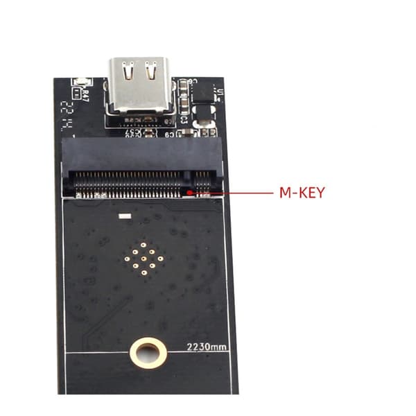 Flere Protokoller M.2 NGFFs NVME til USB 3.1 Bundkort Konverter Hurtig Dataoverførsel via USB C Interface