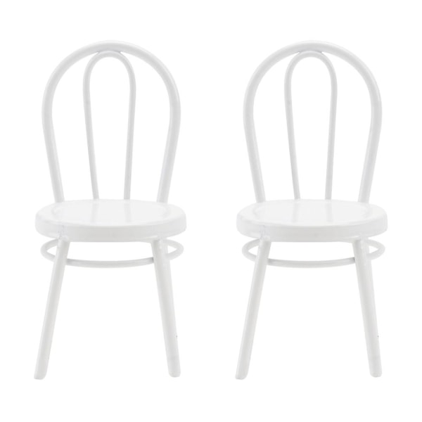 2 kpl Iron Keinotekoiset tuolit jäljitelmät tuolimallit Koristeemulaatiotuolit