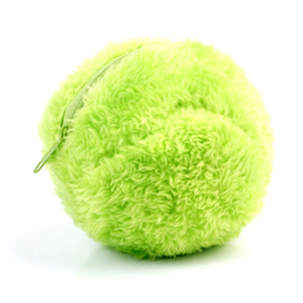 Magic Rolling Ball Aktivering Automatisk bold Elektrisk Hunde Kat Legetøj Batteridrevet Gulv Pure Plys Legetøj xZ 1 sæt/grøn