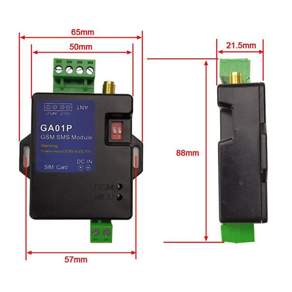 GA01P-myyntiautomaatti GSM-hälytyslaatikon tuki Power , yksi hälytystulo, yksi hälytysjännitelähtö