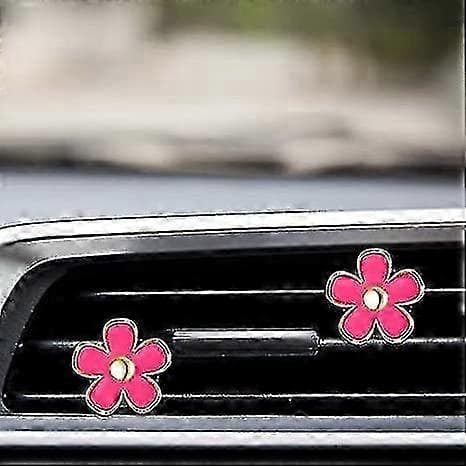 Bil Aromaterapi Tusenfryd Bil Luftuttak Dekorasjon Luftfrisker 6 stk rose red
