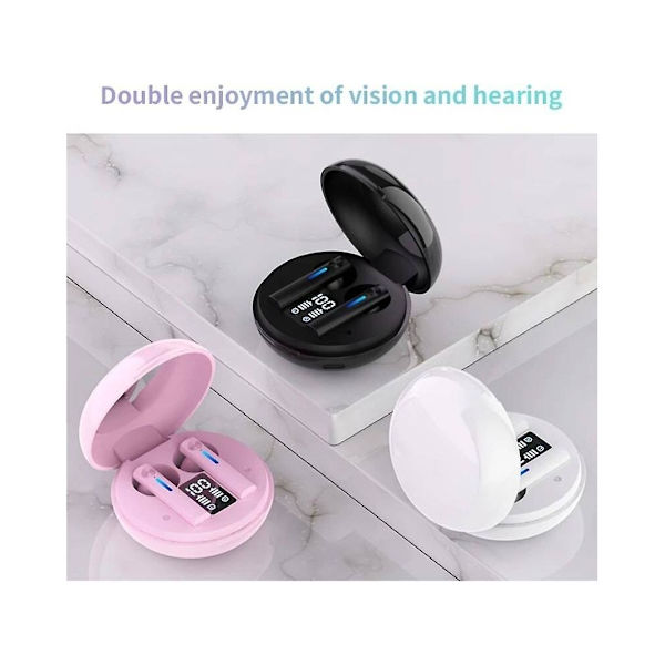 Høretelefoner True Wireless Bluetooth T15-1 (In Ear - Mikrofon - Sort)