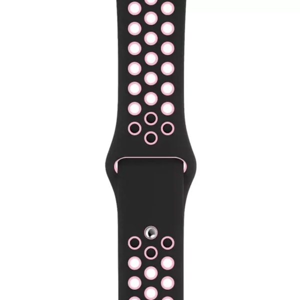 Apple Watch Sport armbånd i gummi 42 mm / 44 mm / 45 mm / 49 mm - Komfortabel og holdbar Black / Black