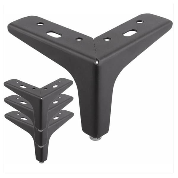 (100mm) 4x Triangulära Metallmöbelben Modern Stil TV-skåp Soffa Garderob Bord Säng Skrivbord D