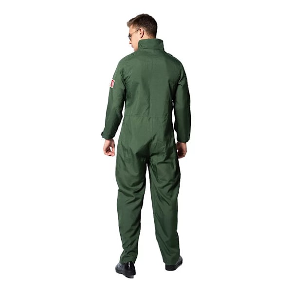 Retro Militær Pilot Kostume Til Voksne Og Børn, Farve Verde Child-M