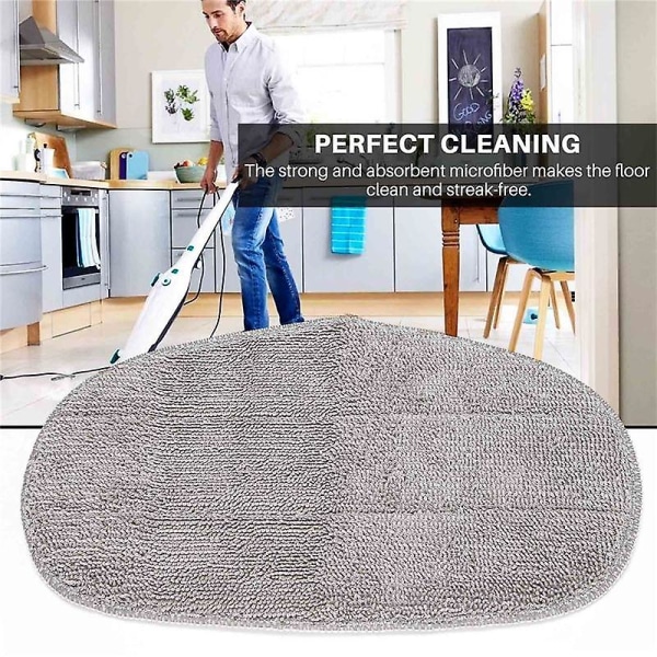 3kpl moppausliina Leifheit Cleantenso Steam Cleaner -höyryharjan pyyhkimen cover puhdistusmoppiliinalle gray