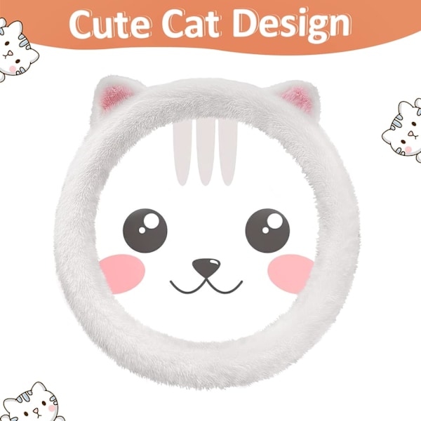 Storlek: 38 cm Rattöverdrag, Fluffig Konstgjord Päls Plush Rattöverdrag