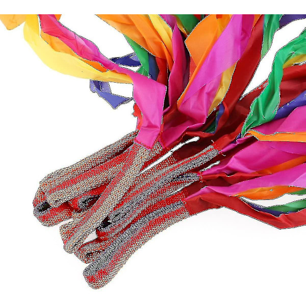 Rainbow Dance Ribbons, 12 stk Rhythm Ribbon Streamers