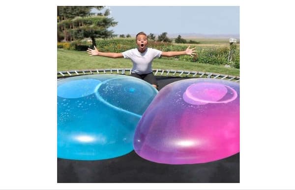 40 cm stor boblebold magiske boblebolde transparent hoppebold oppustelig vandbold B