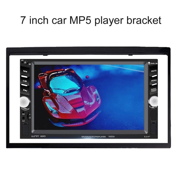 Universal 7 tommer dobbelt din bil multimedieradio mp5-afspiller installationsramme