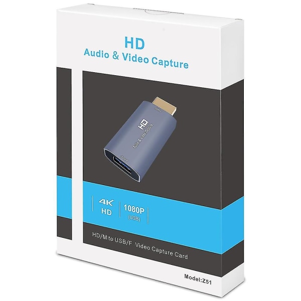 Z51 USB Naaras - 4K Hdmi Miesten Audio Video Capture -kortti tietokoneen  suoratoistoon e9cb | Fyndiq