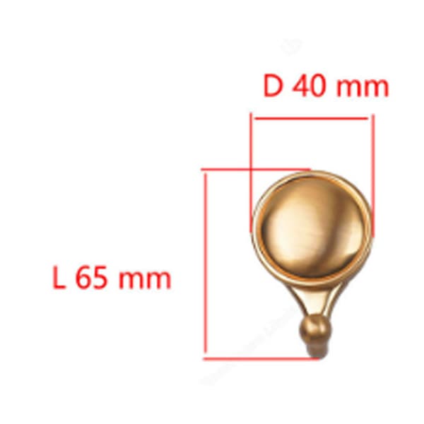 2x møbelkrog 65mm rustik æra finish hus håndklæde viskestykke