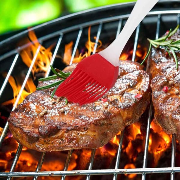 1 Bakborste i Silikon, Grillborste Marineringsborste
