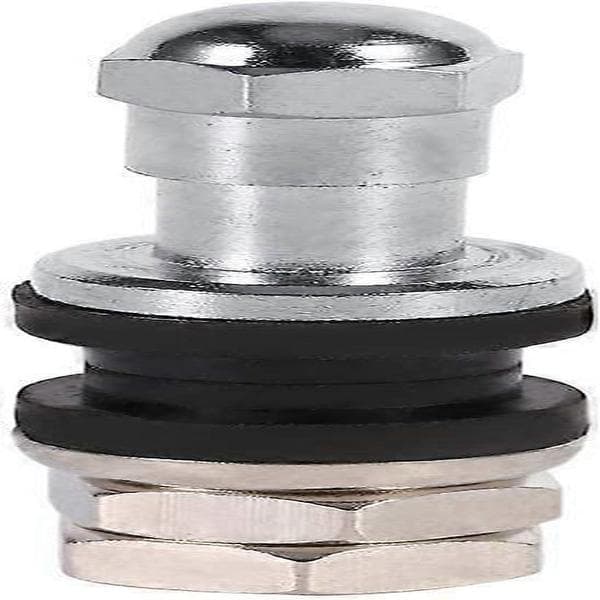 Metall Bult-i Ventilstammar - Högtrycks Däckventiler (Svart/Silver/Guld, 4-pack)