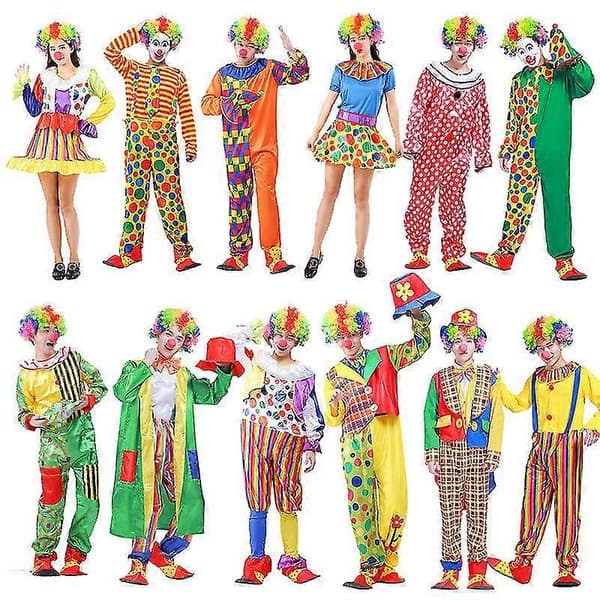 Halloween julklappar dekoration spot cirkusföreställning clownkostym Vertical clown