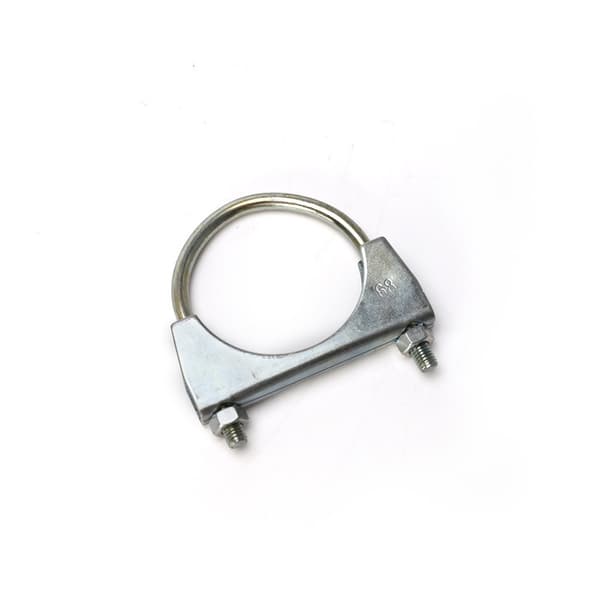 (2 stykker) Rørklemmer til 40 mm diameter rør, U-formede rørklemmer, galvaniserede rørstøtter