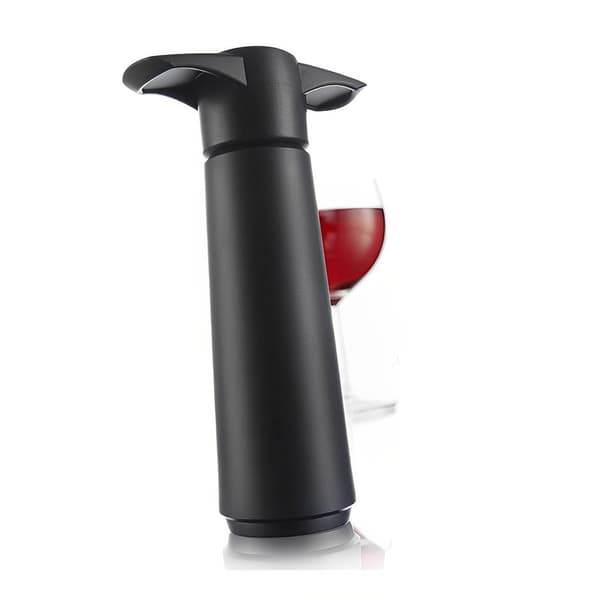 Wine Saver with 4 Vacuum Stoppers, Wine Stopper, Wine Preserver, Reusable Bottle Sealer Keeps Wine Fresh (Wine Pump + 4 Stoppers)