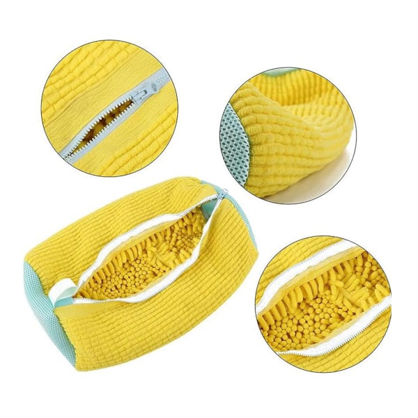 Vaskesæk Polstret Net Vaskesko Beskytter Fluffy fibre Polyester Vaskesko Maskine Venlig Vasketøj Taske Tørretasker