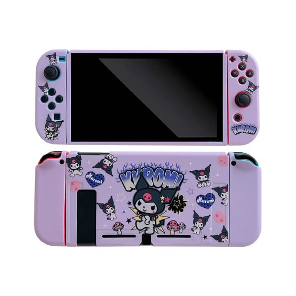 KUROMI Skyddsfodral för Switch OLED-modell, Mjukt TPU Slimfodral