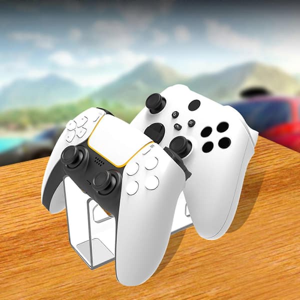 Krystal Akryl Gamepad Display Stand Spilcontroller Håndtag Støtteholder Beslag Stativ Gamepad Multicolor