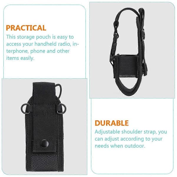 Nylon Radioholderpose til opbevaring Holdbar Interphonepose