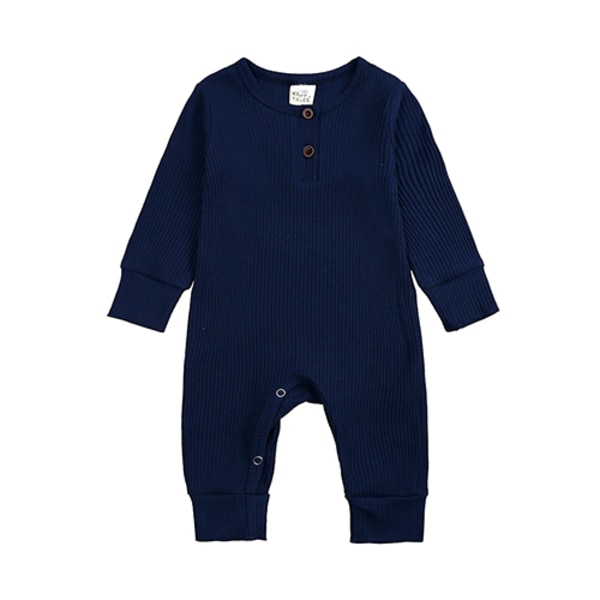 Baby Jumpsuit med Lange Ermer - Komfortable Klær for Jenter og Gutter, Småbarns Jumpsuit, Nyfødt Krypesett, Vår og Høst 4 12-18m