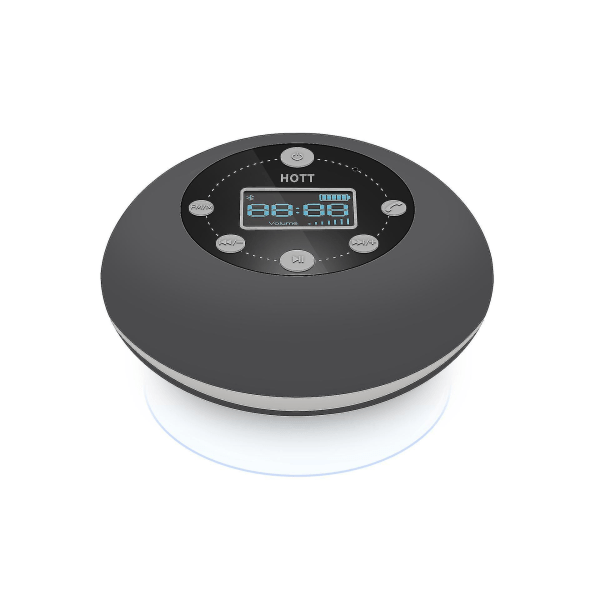 Bruseradio Bluetooth 5.0 Vandtæt højttaler Trådløs badeværelsesmusik, vandtæt Bluetooth